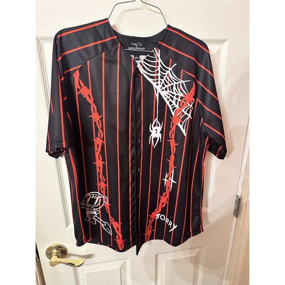 Rue21 Dark Sundaze Men's Short Sleeve Button Up Shirt Size S
